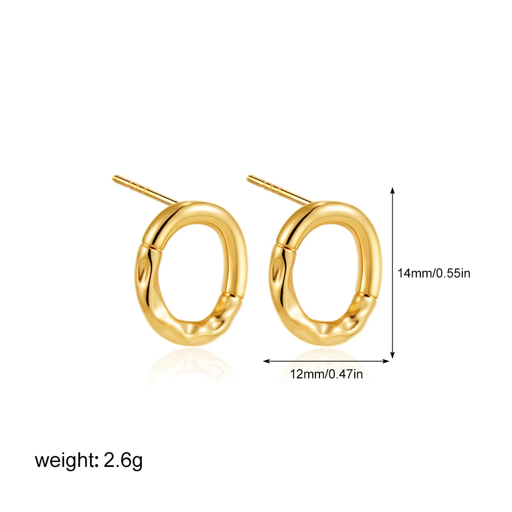 GildedEdge Geometric Statement Earrings