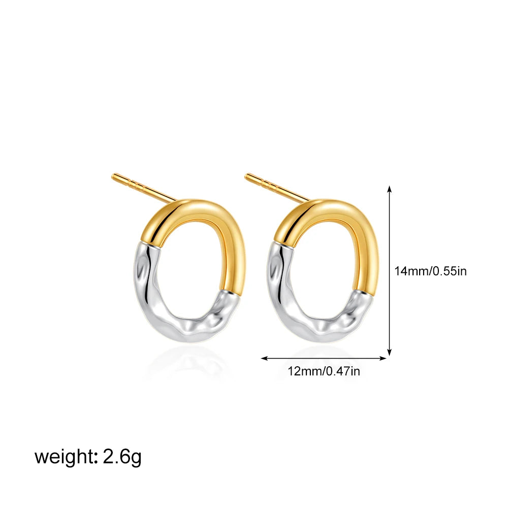 GildedEdge Geometric Statement Earrings