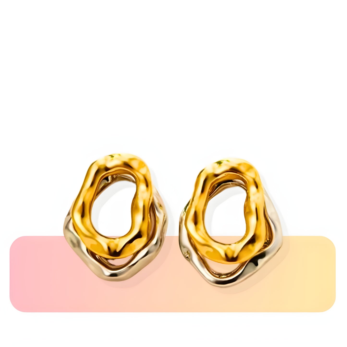 GildedEdge Geometric Statement Earrings