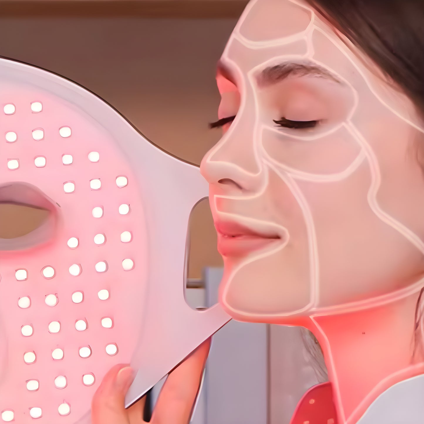 LEDGlow Facial & Neck Therapy Mask